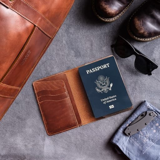 Engraved Passport Wallet